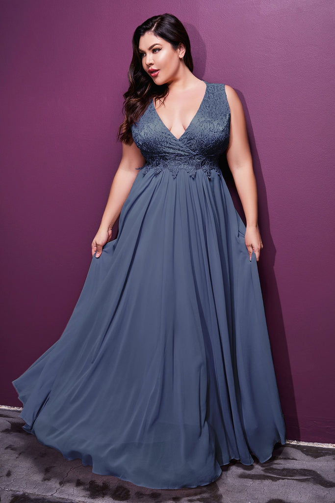 Chiffon A-Line Dress-smcdress